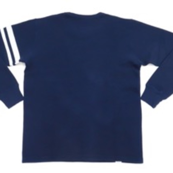 Momotaro Waffle Long Sleeve Navy - Picture 5 of 6